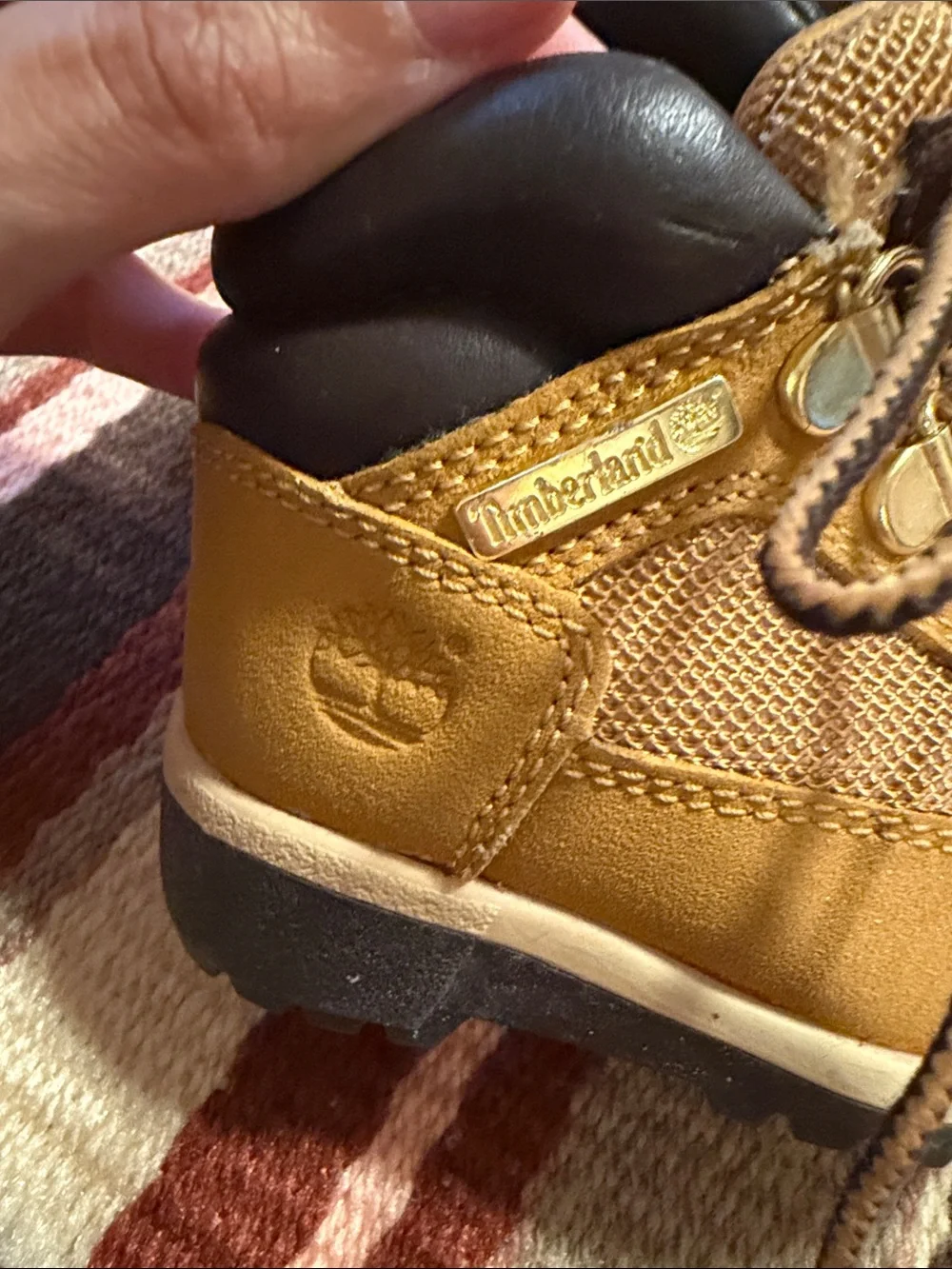 Timberland Kids Wheat Brown Lace-Up Hiking Boots